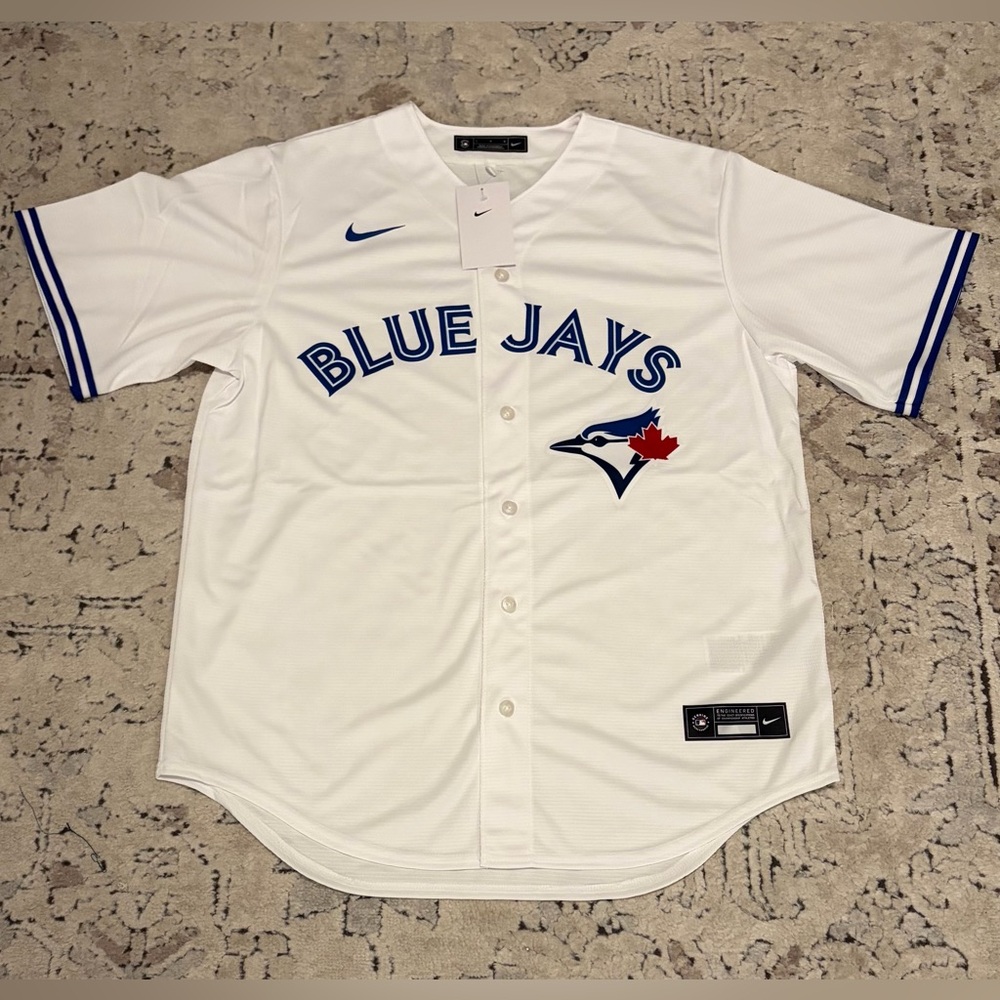 Nike Authentic Toronto Blue Jays MLB Baseball White Jersey Men’s Size: L